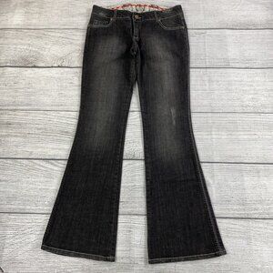 Gridlock Vintage Flare Jeans Women Size 32 Jeweled Embroidered Denim Pants NEW